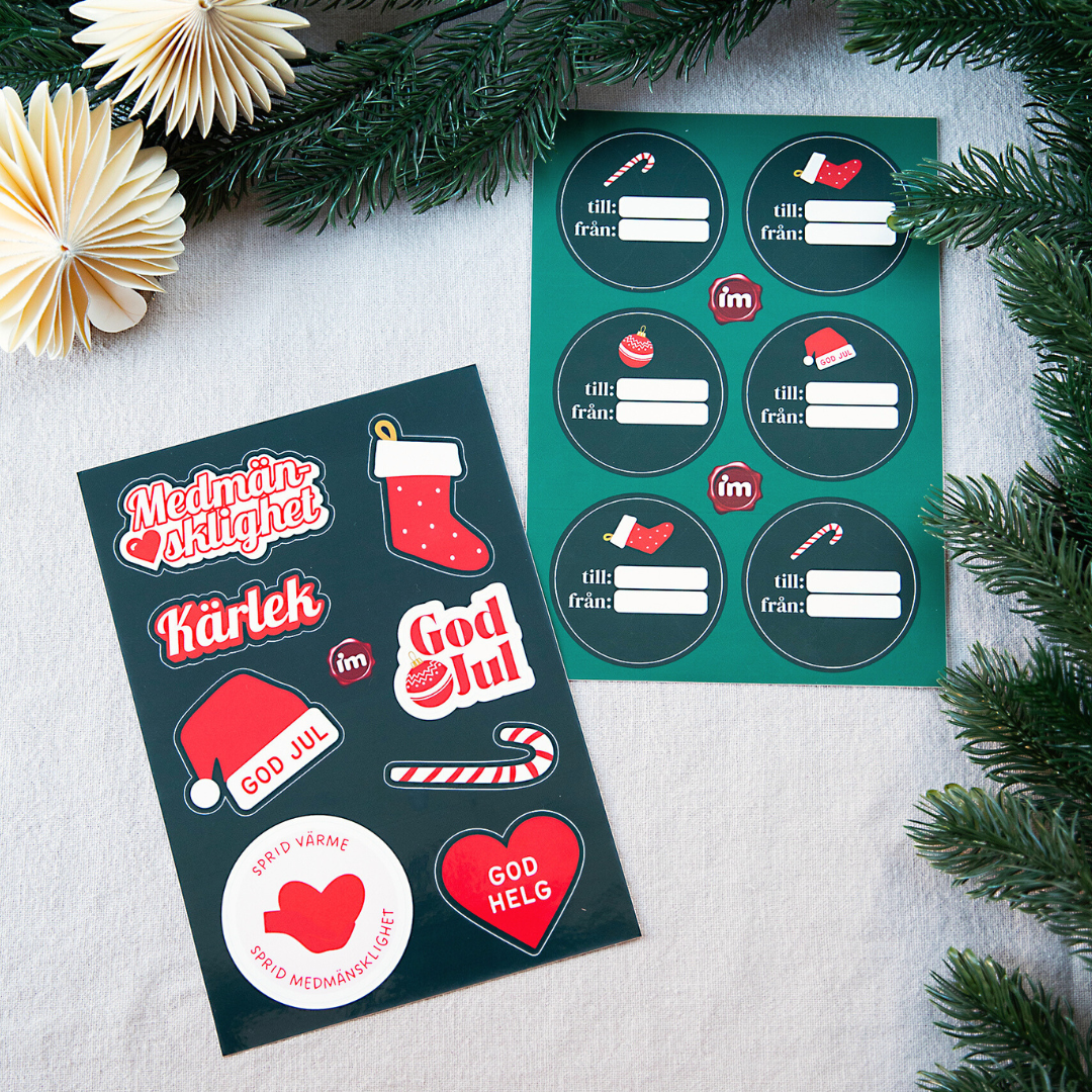 IM:s julklistermärken